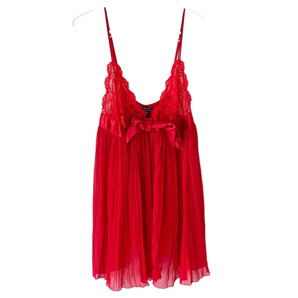 Victoria’s Secret lingerie red pleated dress